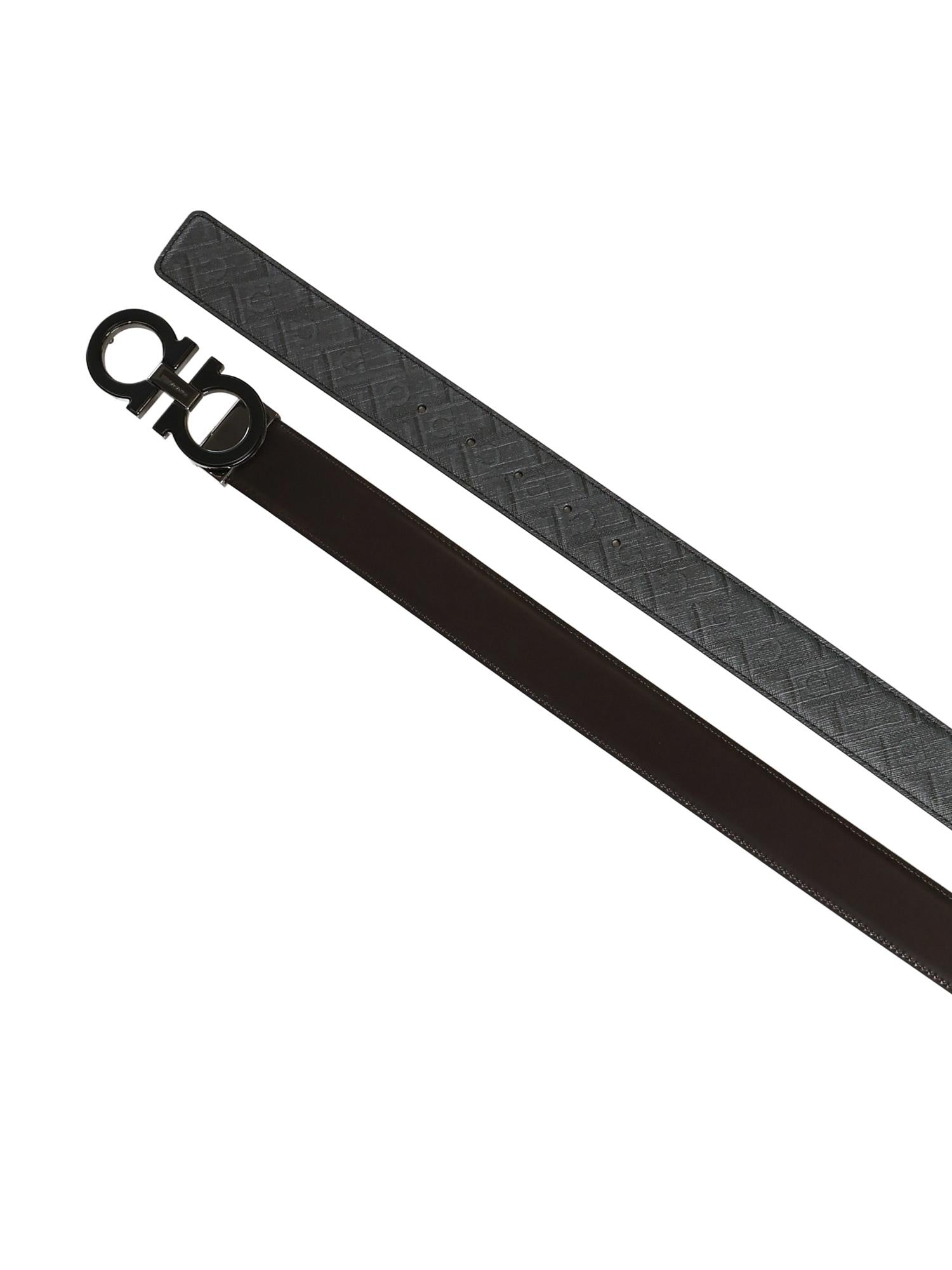 Cintura Gancini in pelle 670633 788425001 FERRAGAMO 