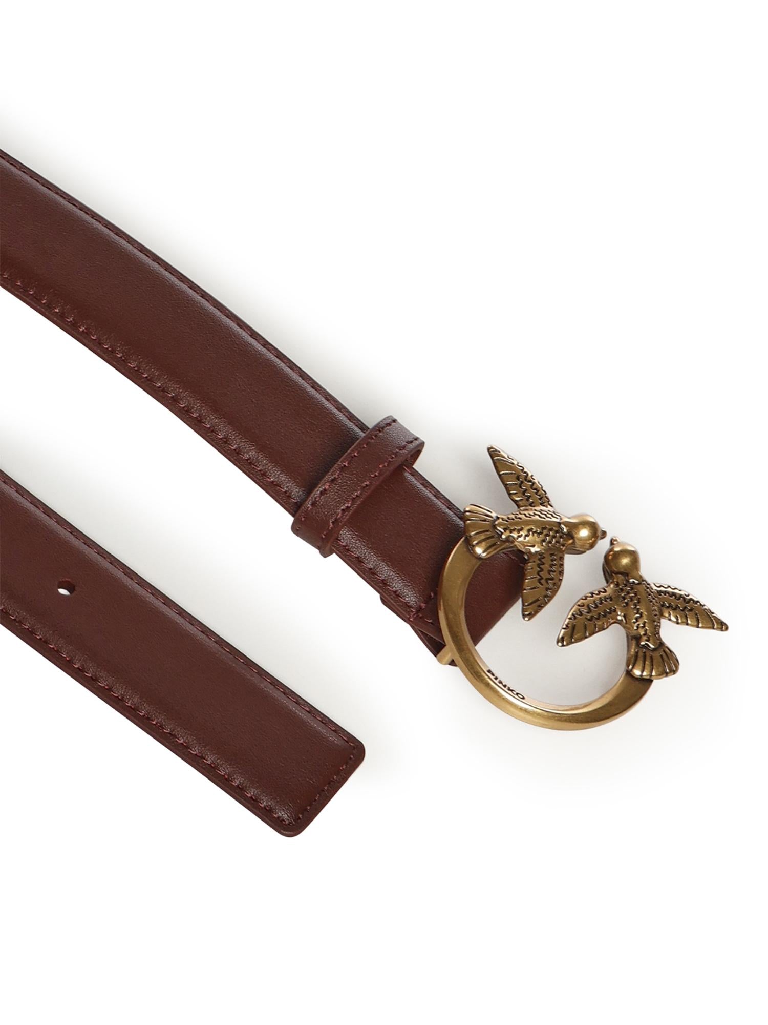 Cintura Love Birds in pelle 100125 A0F1R49Q PINKO 