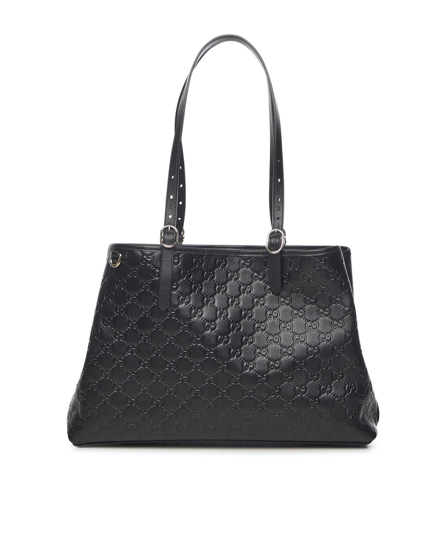 Borsa shopping GG Emblem in pelle<BR/> 815213 AAFDV1000 GUCCI 