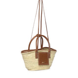 Borsa Le Petit Panier Soli in rafia e pelle BAW00044AC01C04 811 JACQUEMUS 