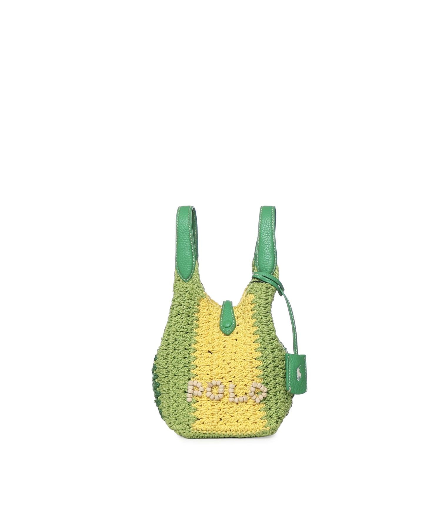 Borsa tote Polo Play piccola all'uncinetto 428P01444 002 POLO RALPH LAUREN 