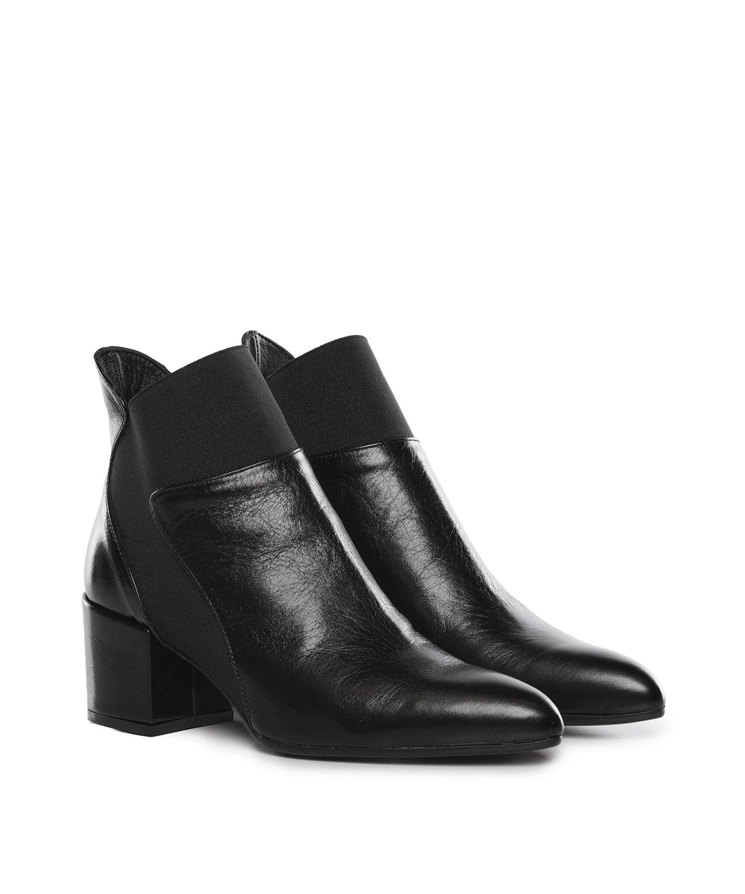 Stivaletto in pelle C41 NERO/NERO UAU 