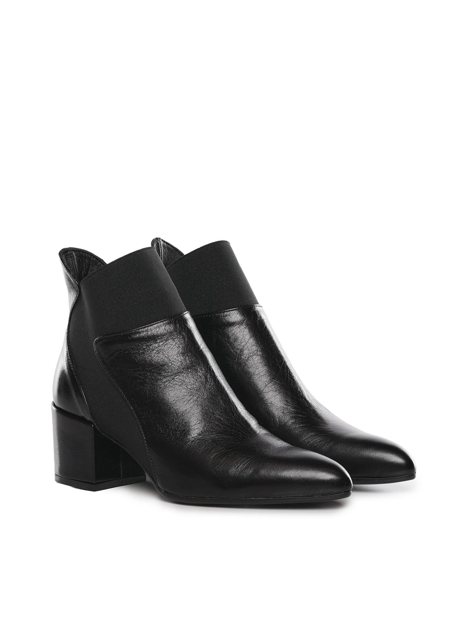 Stivaletto in pelle C41 NERO/NERO UAU 