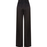 Pantaloni svasati in satin 736713 Y013G1000 SAINT LAURENT 