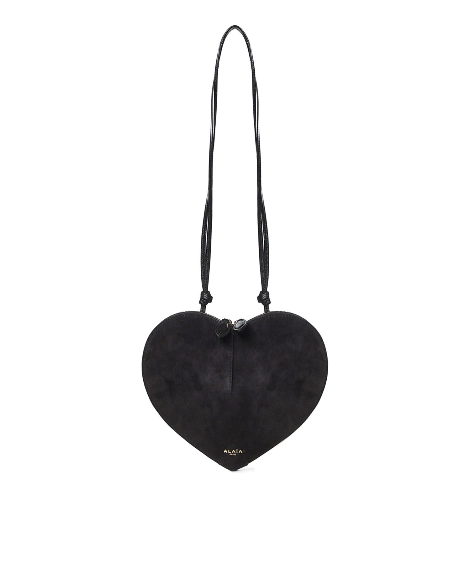 Borsa a tracolla Le Cœur in pelle e suede AA1P003CA577 999 ALAIA 