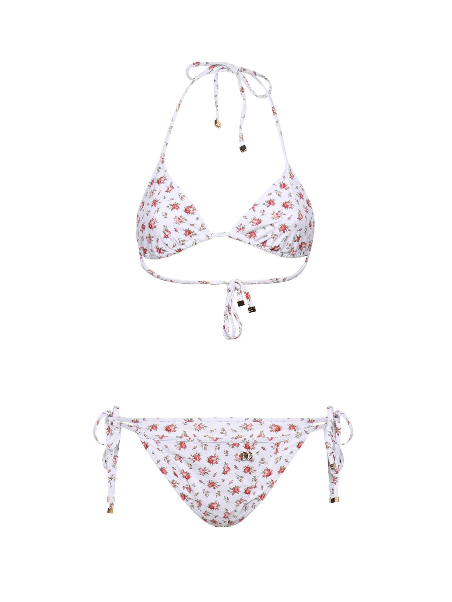 Bikini a triangolo stampa roselline O8A02J ON0D1HA5XJ DOLCE & GABBANA 