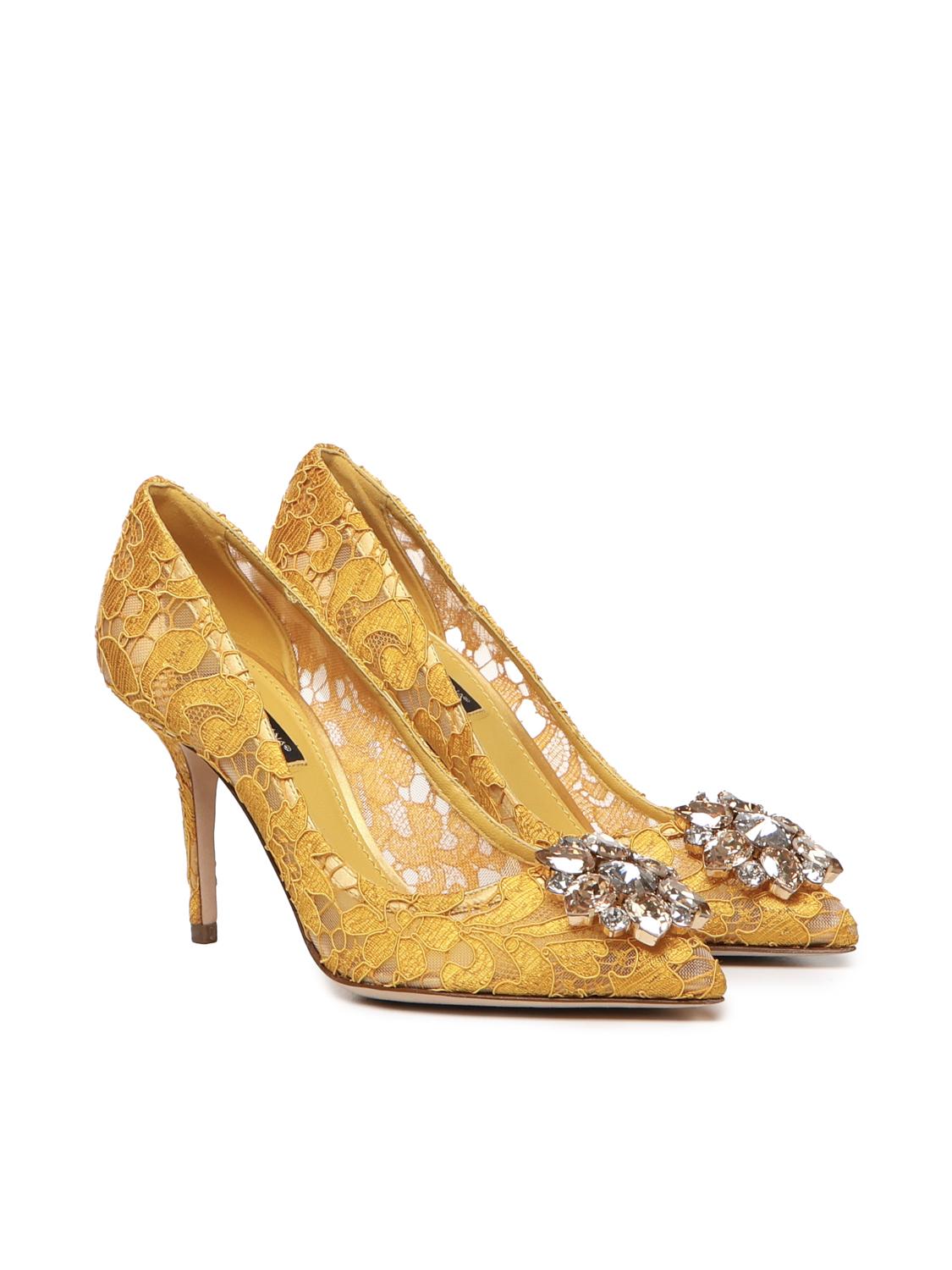 Décolleté in pizzo Bellucci Taormina con cristalli CD0101 AL19880211 DOLCE & GABBANA 