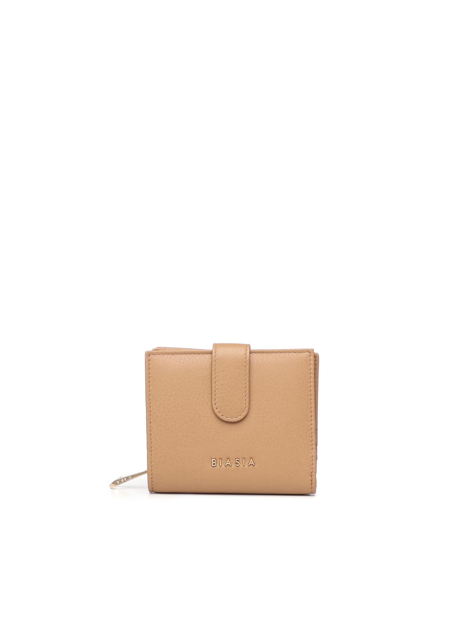 Portafoglio con logo in pelle BIPP9FF215 CAMEL BIASIA 