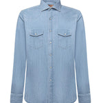 Camicia in denim di cotone 13050 2 BORRIELLO NAPOLI 