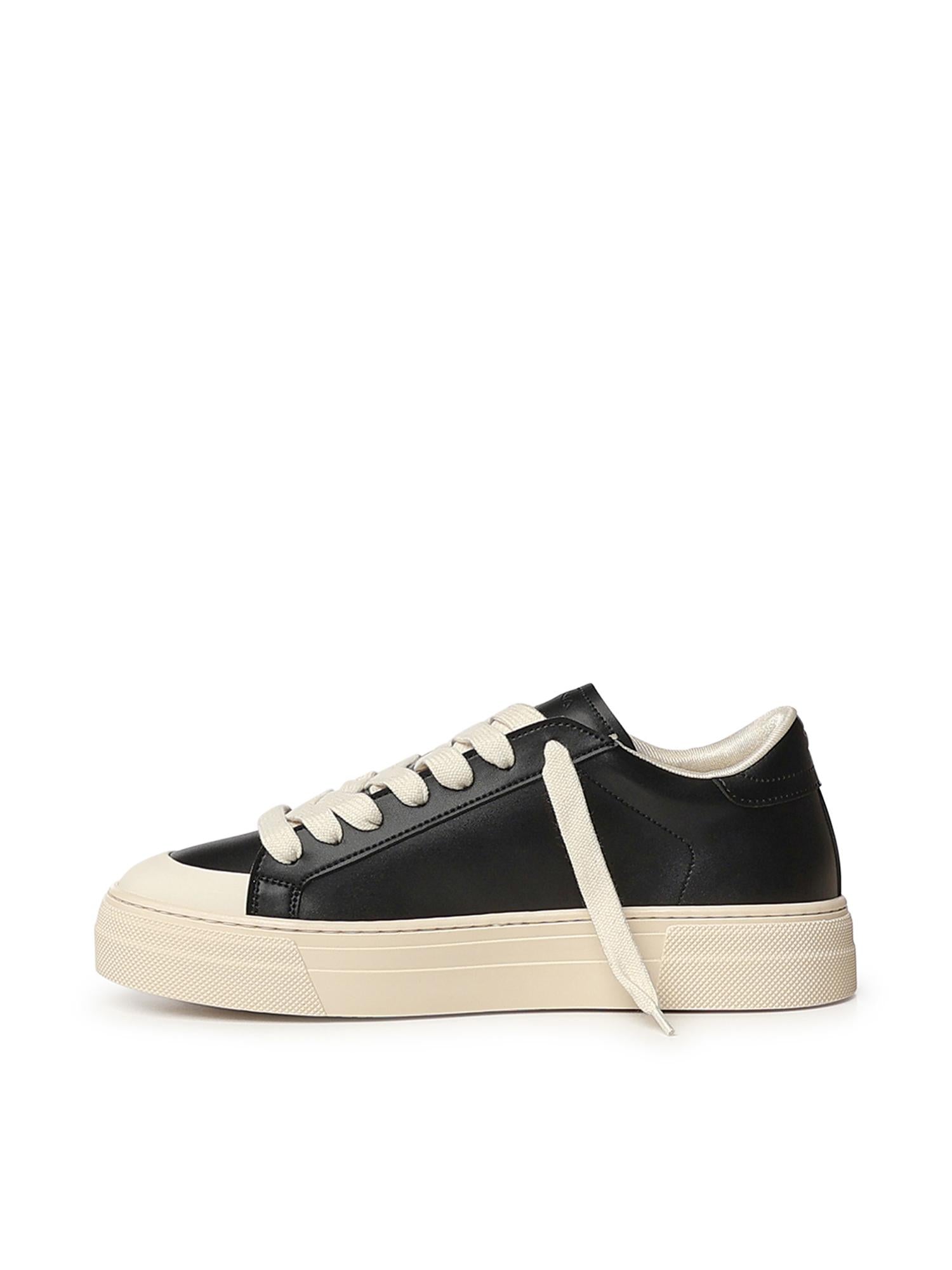 Sneakers 581 in pelle 581 NERO/BEIGE DEMNA 