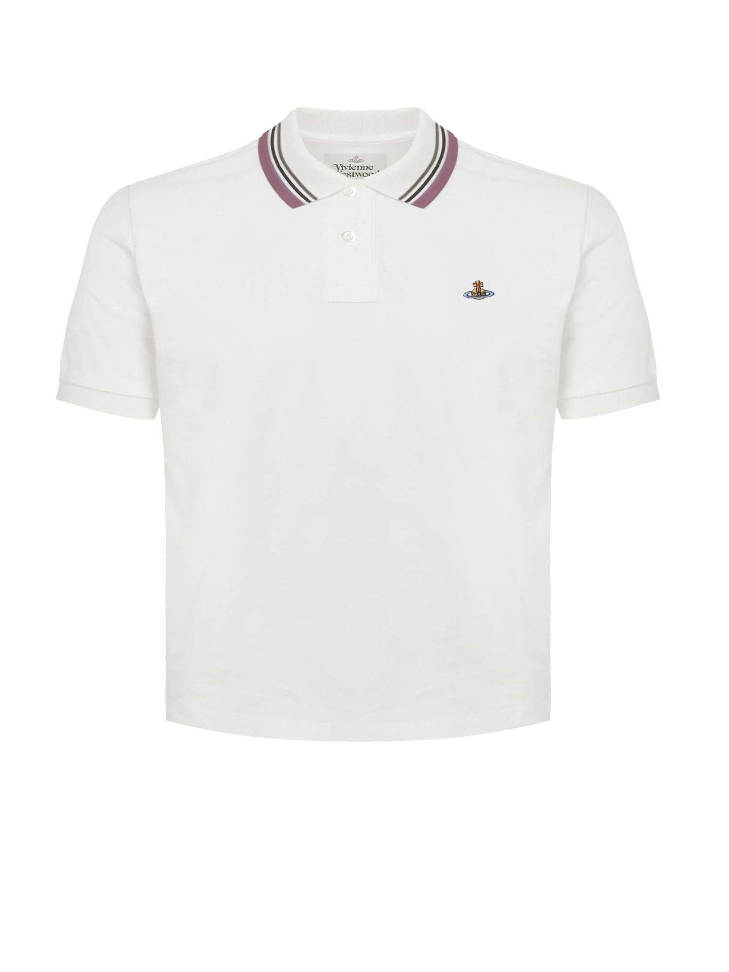 Polo cropped in cotone 1H010004 J00AUA401 VIVIENNE WESTWOOD 