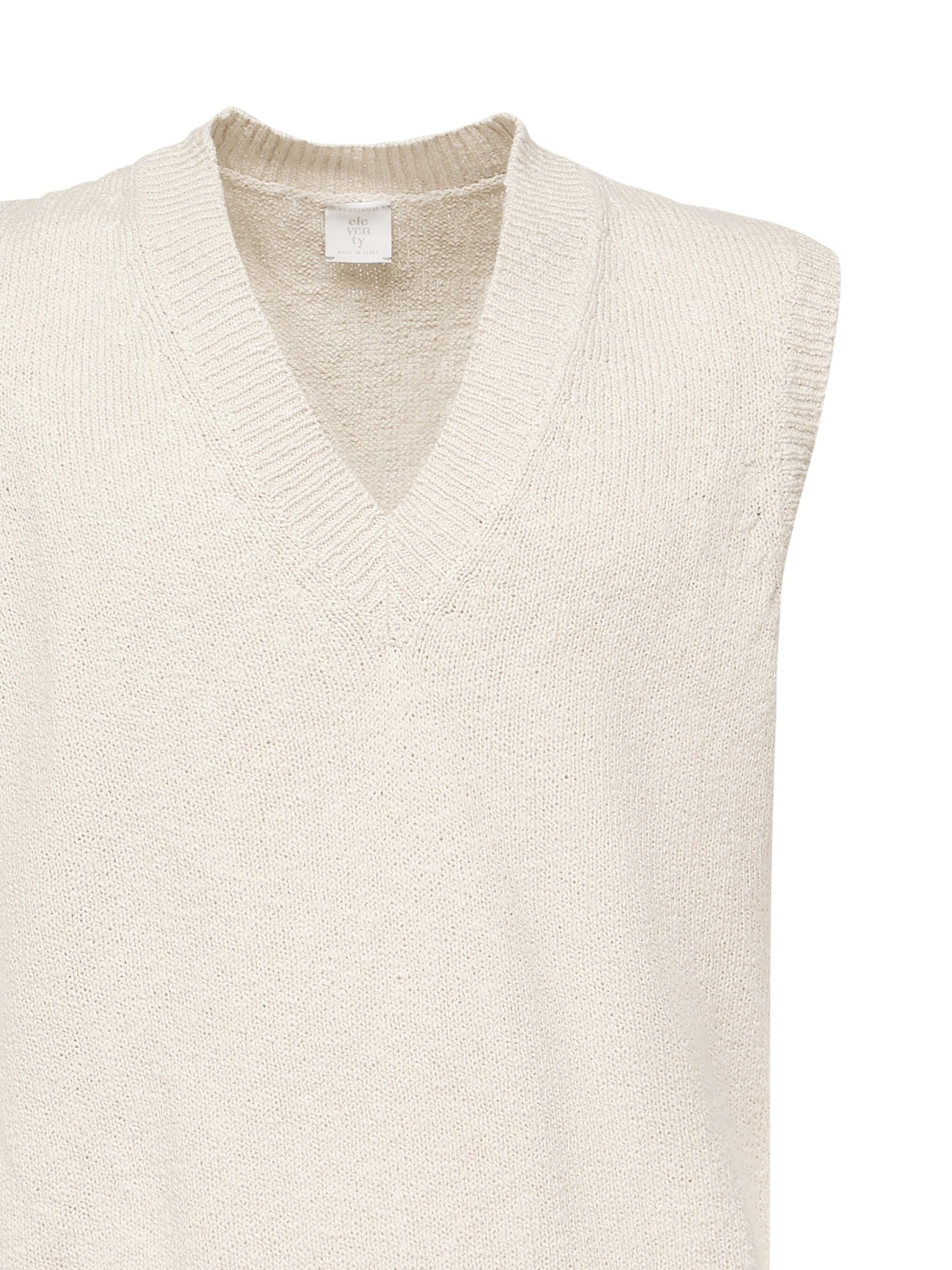 Maglia smanicata in cotone K76MAGK02MAG0K002 02 ELEVENTY 