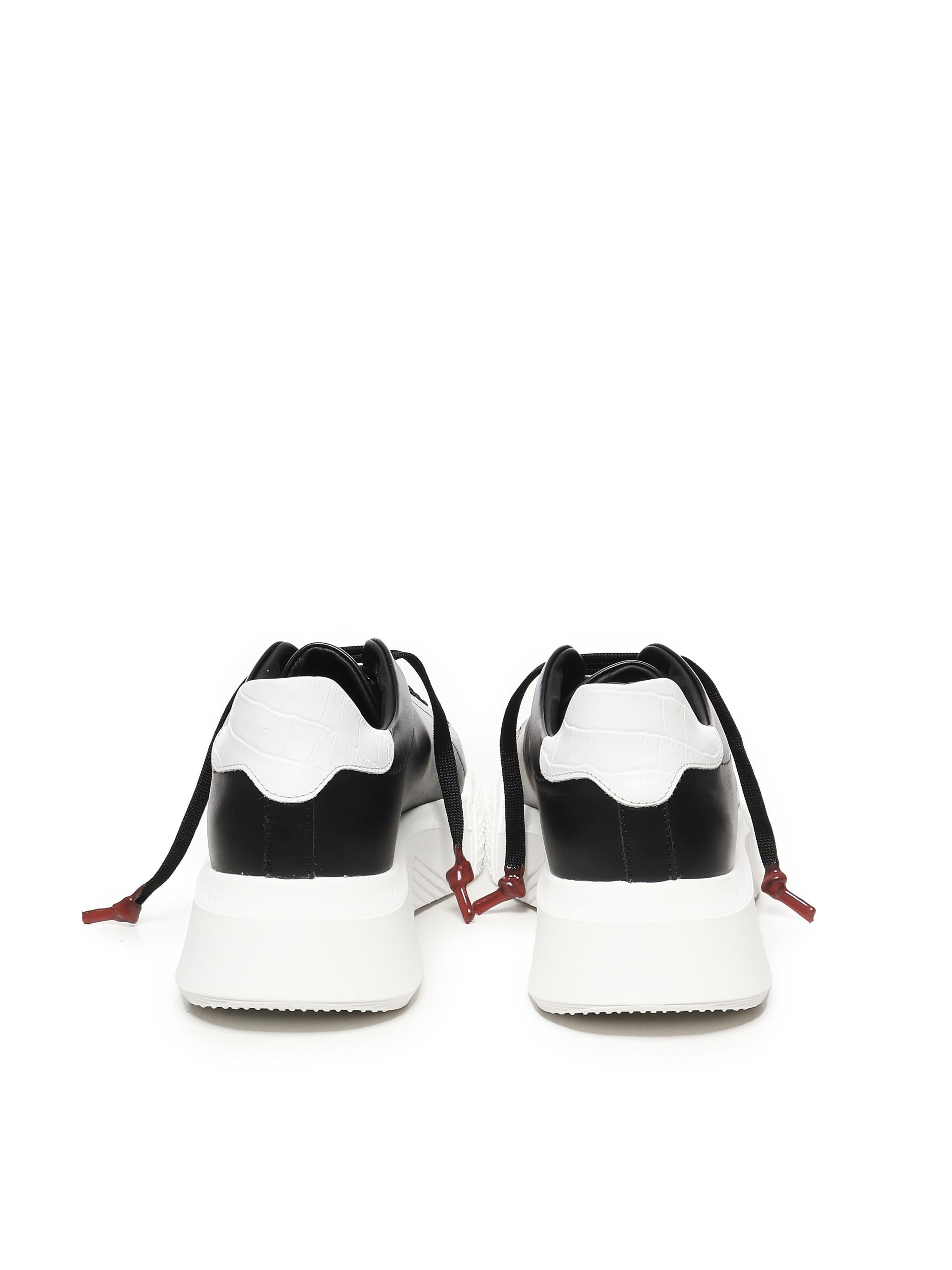 Sneakers Nemesis in nappa NEMESIS2 TRIPLEBLACK/WHITE GIULIANO GALIANO 