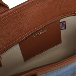 Borsa Vanity in denim e pelle VANMD001 01515L MC2 SAINT BARTH 