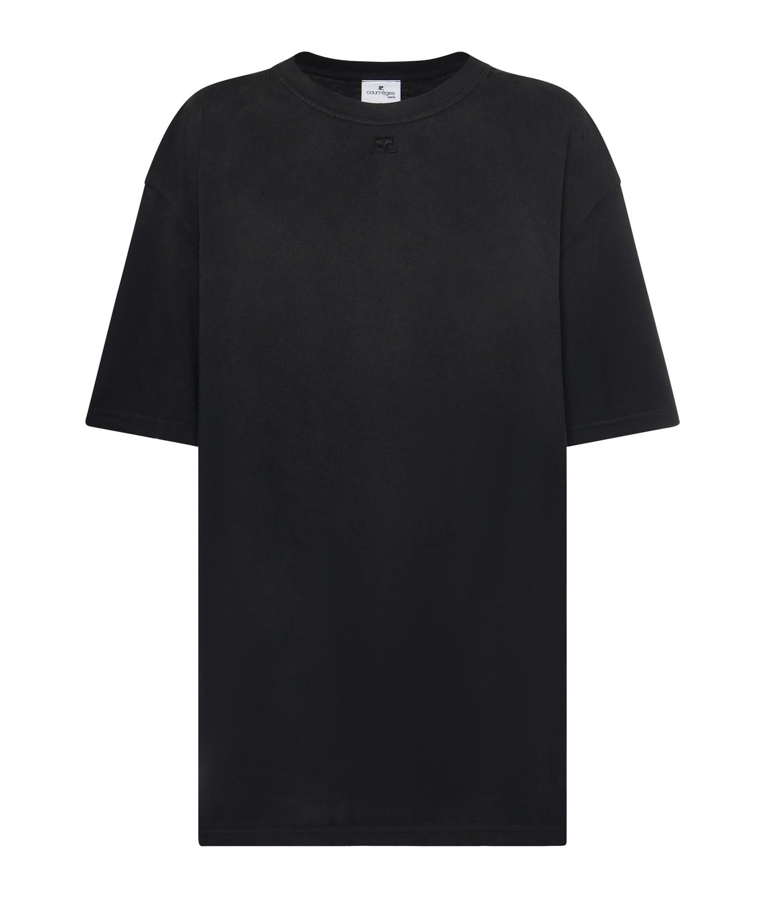 T-shirt in cotone con logo 126JTS237JS0273 9999 COURREGES 