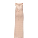 Abito slipdress lungo con strass 106299 A32XQ24 PINKO 