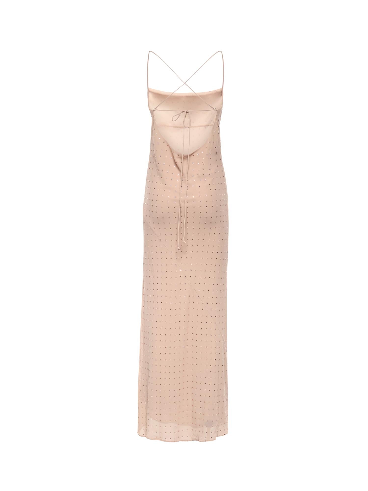 Abito slipdress lungo con strass 106299 A32XQ24 PINKO 