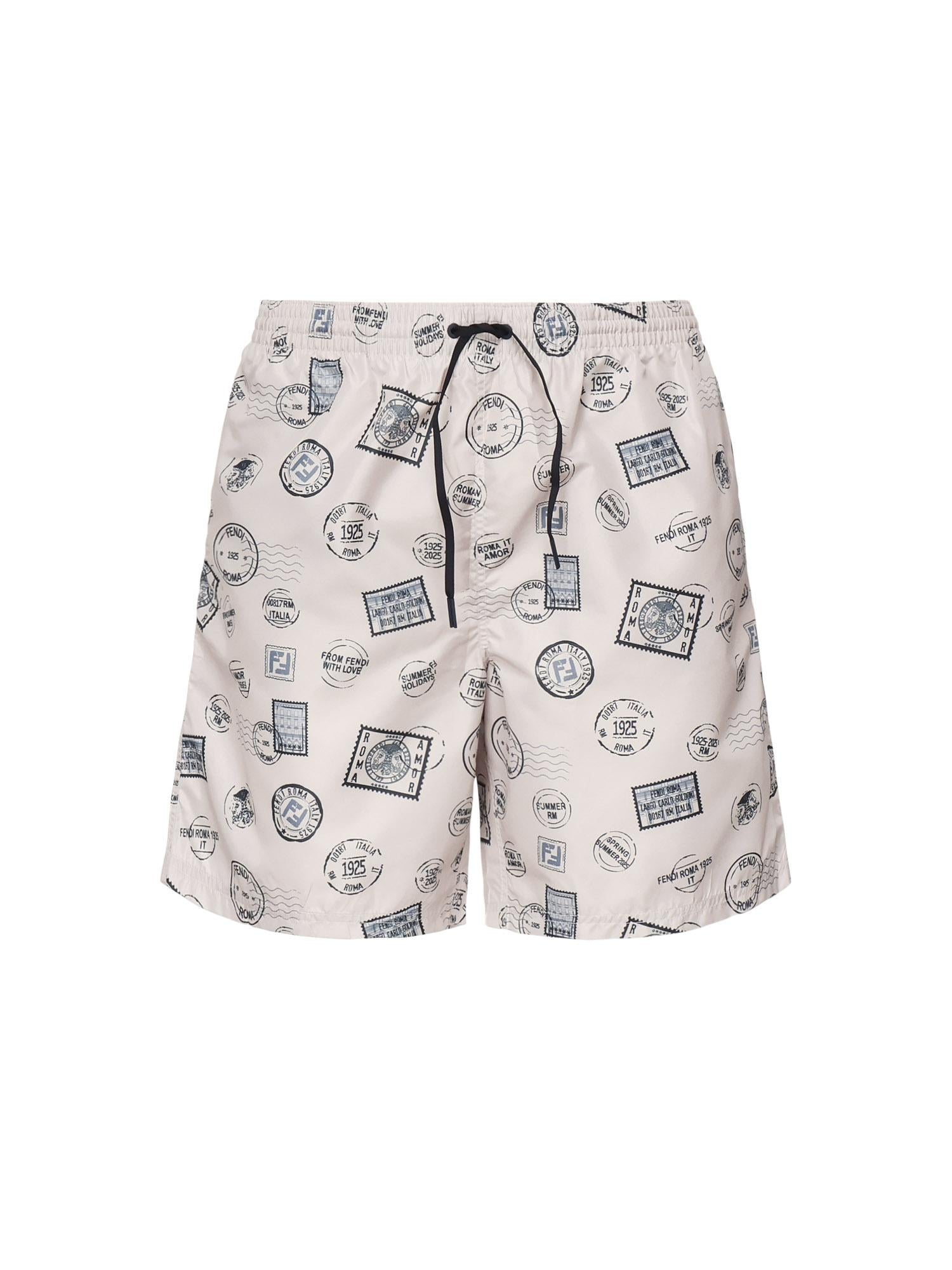 Boxer mare in nylon stampato FXB134 AV64F0YPK FENDI 