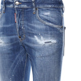 Pantaloni affusolati effetto vissuto S74LB1675 S30872470 DSQUARED2 
