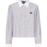 Camicia in popeline a righe<BR/> MK1971 174TF0963 MIU MIU 