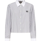 Camicia in popeline a righe<BR/> MK1971 174TF0963 MIU MIU 