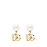 Orecchini con logo e perla WEO2N1 W1111ZOO00 DOLCE & GABBANA 