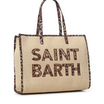 Borsa Vivian Straw effetto raffia con logo VIV0007 00369L MC2 SAINT BARTH 