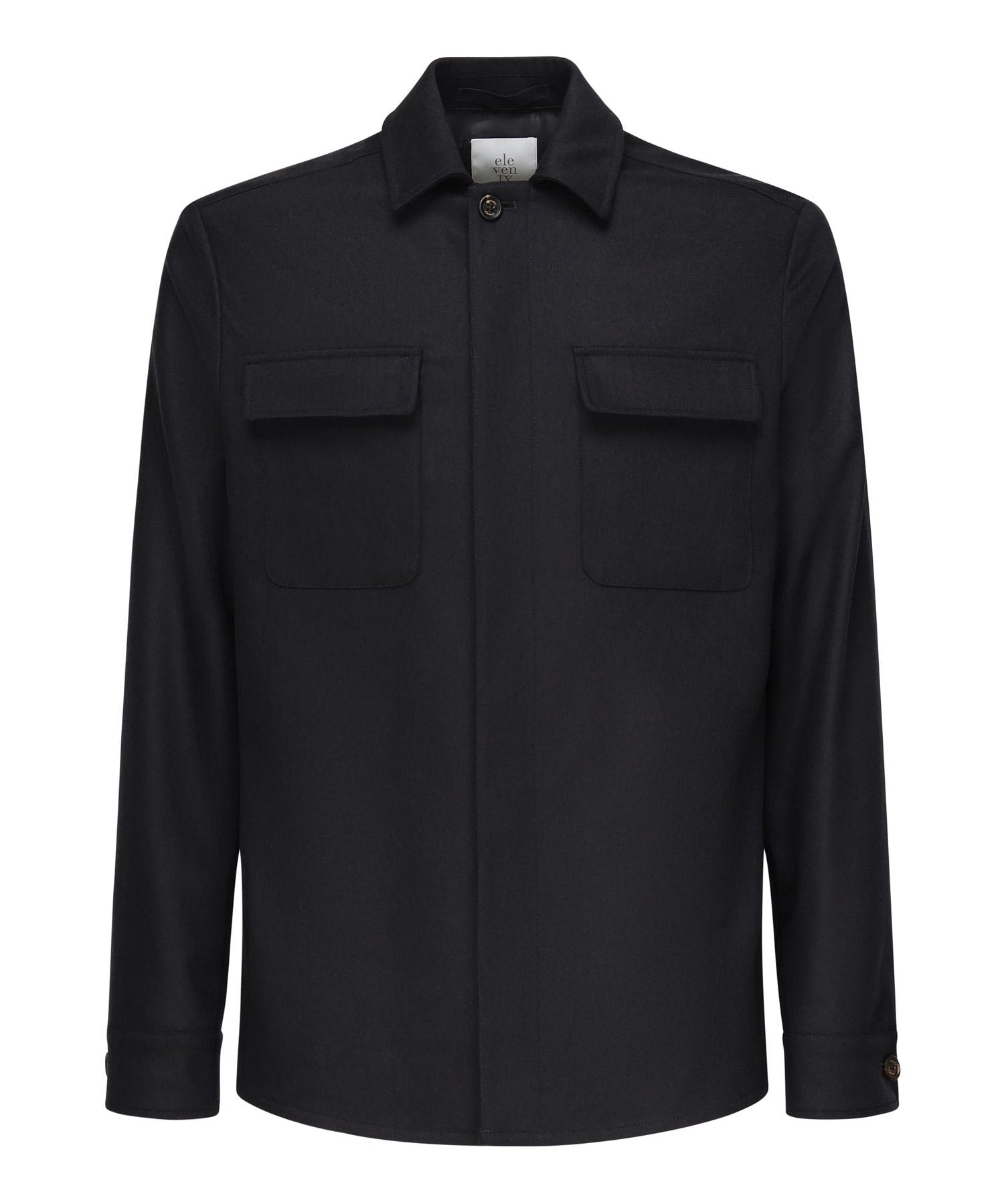 Overshirt in misto lana L70GIAJ17TES0H027 11 ELEVENTY 