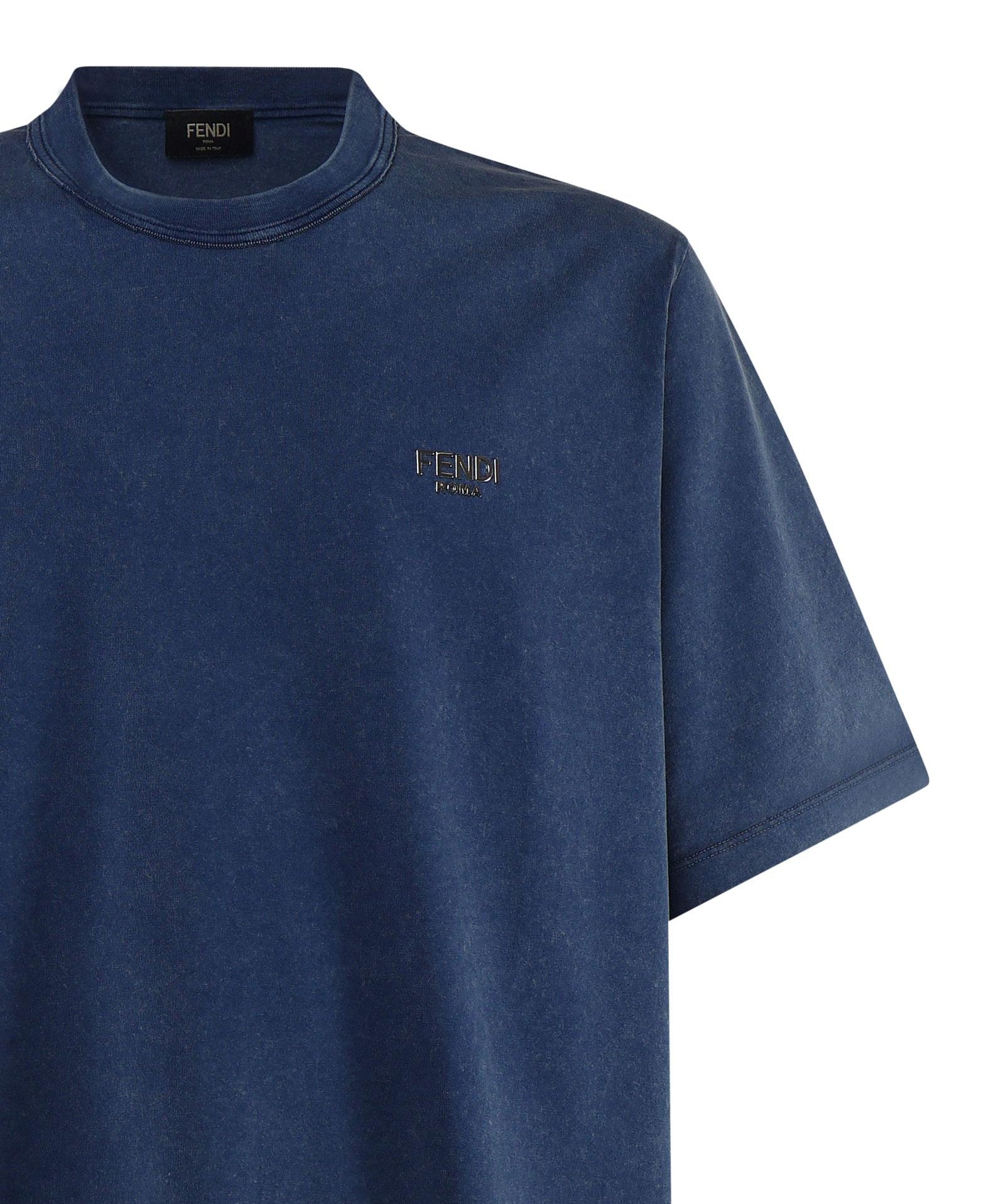 T-shirt in cotone con logo FY1217 APMEF0QC7 FENDI 