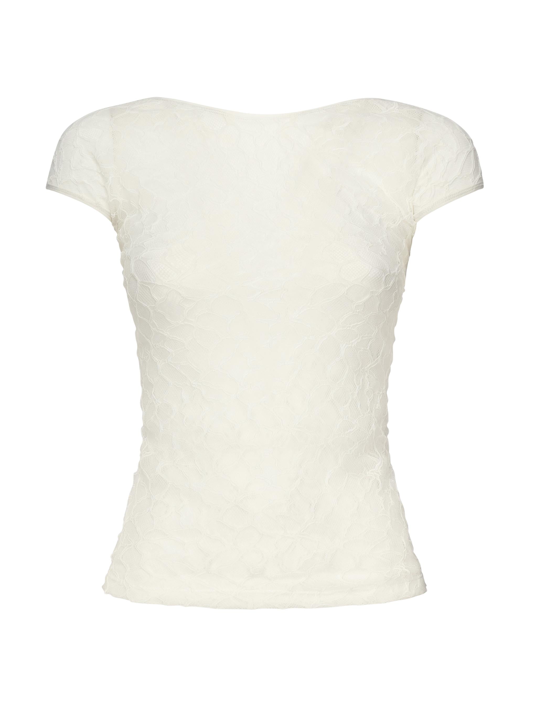 Maglia aderente in pizzo 105228 A2M5Z14 PINKO 