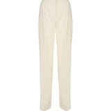 Pantaloni Nathalie in misto lino TM150407A TNL009PALE YELLOW THE ANDAMANE 