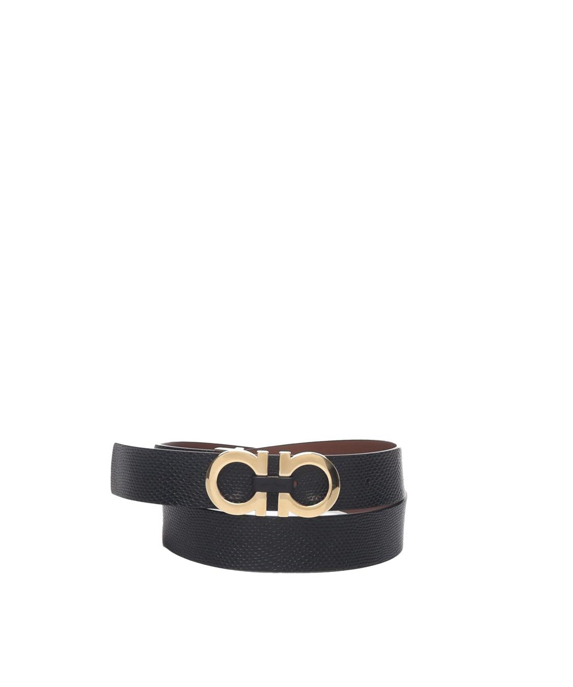 Cintura in pelle double face fibbia Gancio 678783 0756229025 FERRAGAMO 