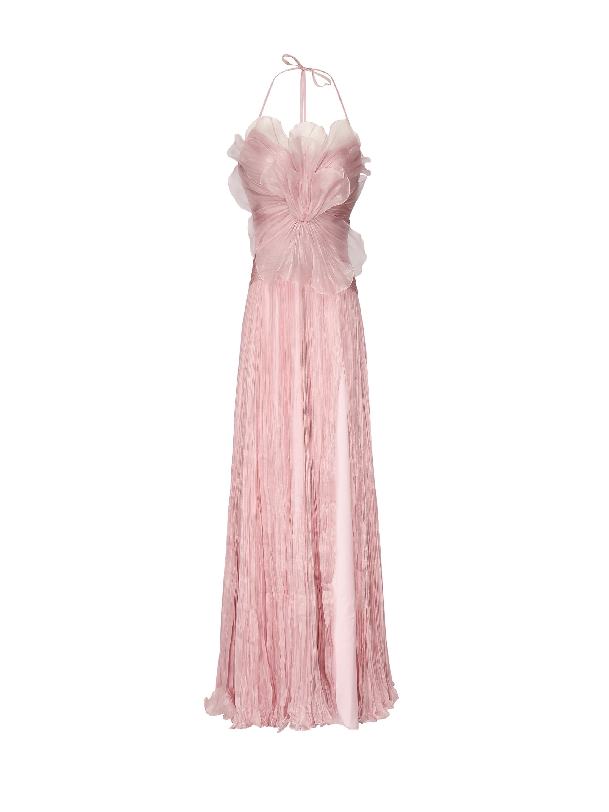 Abito Narcisa in seta IRS529NARCISASIL PINK SOFT IRIS SERBAN 