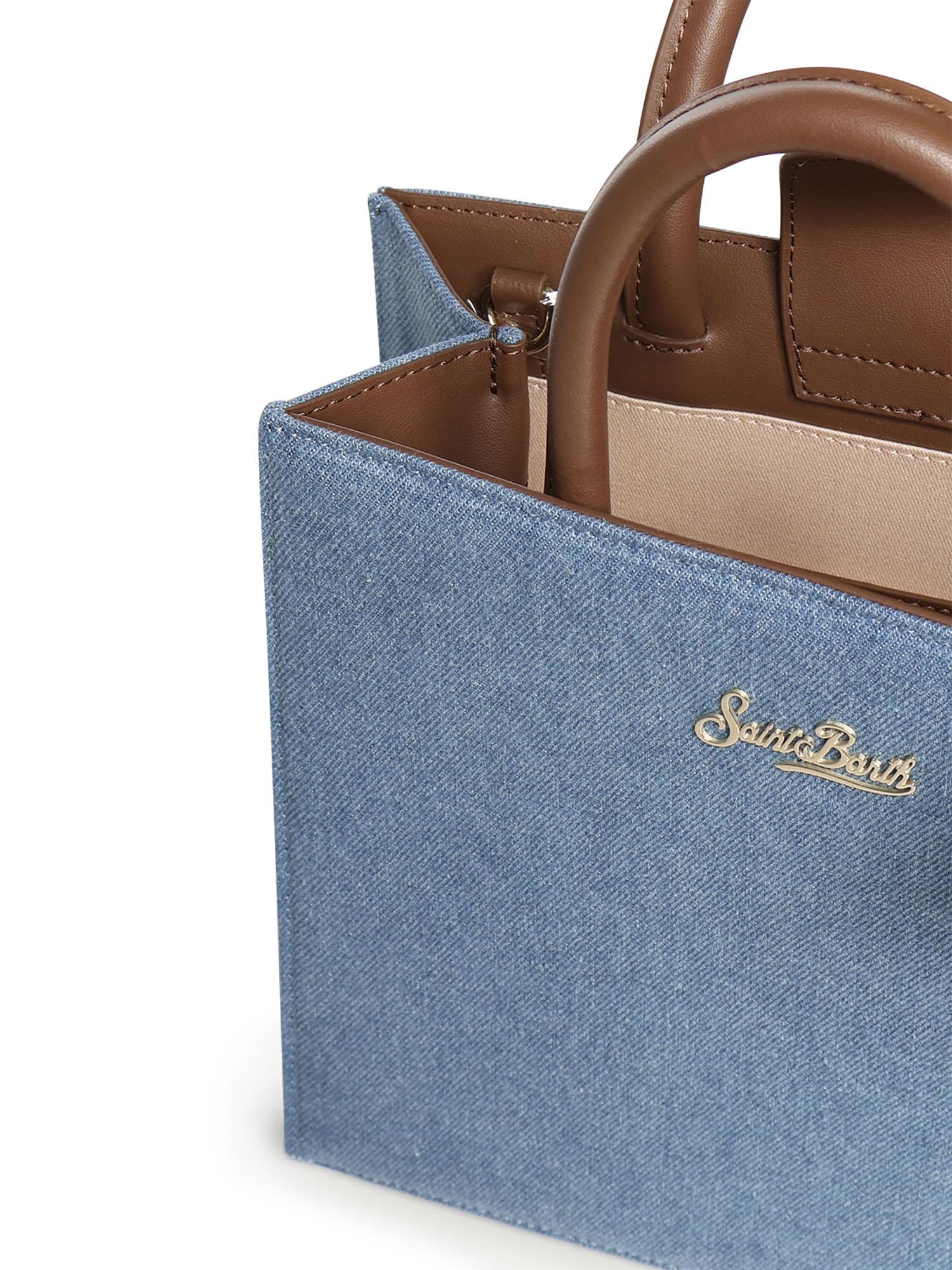 Borsa Shop Midi in denim e pelle SHBM0001 00009L MC2 SAINT BARTH 