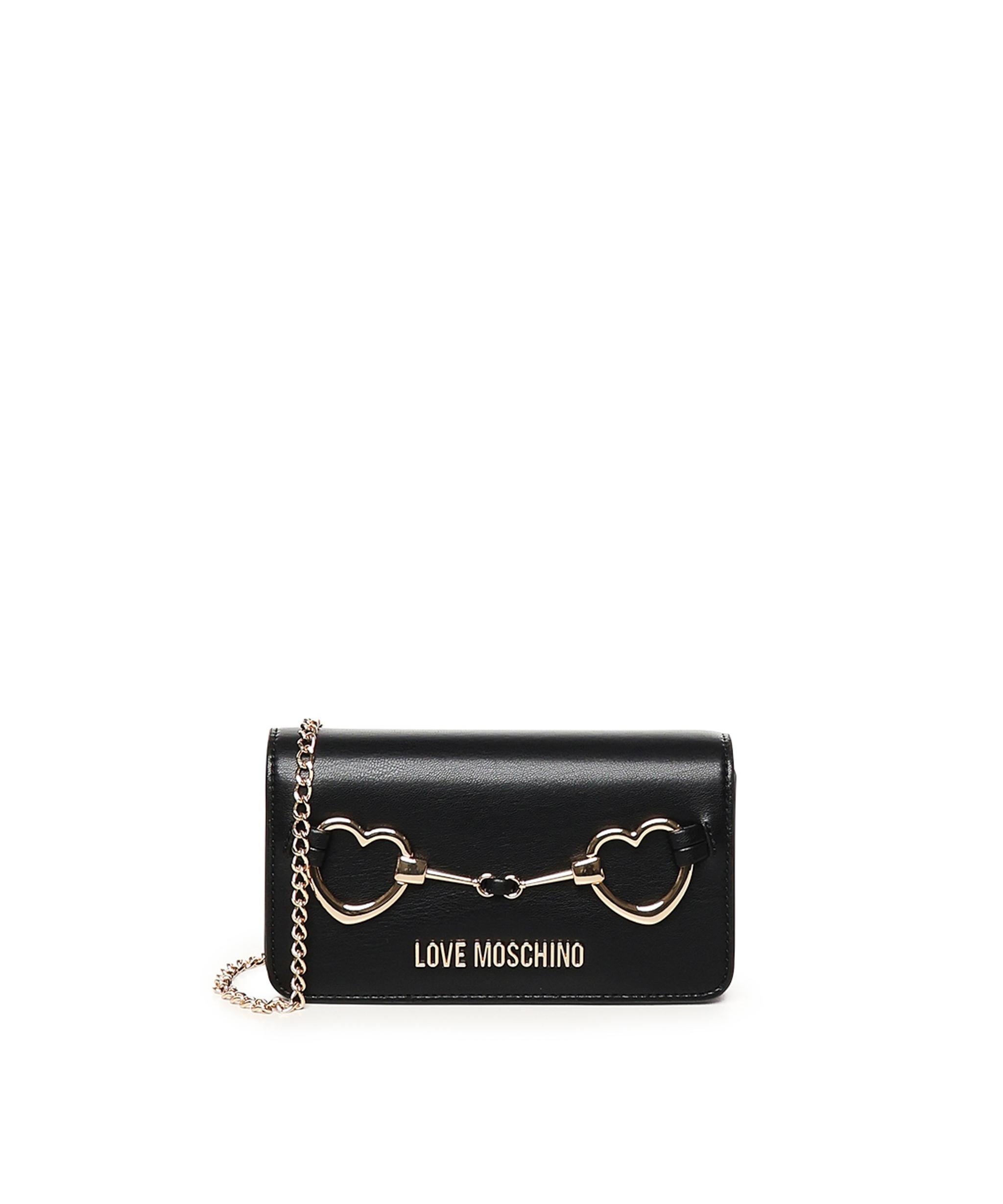 Portafoglio con catena Hearts JC5643PP1MLB0 000 LOVE MOSCHINO 