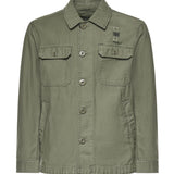 Overshirt in cotone con logo 26SBLUC04118 007452694 BLAUER 