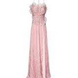 Abito Narcisa in seta IRS529NARCISASIL PINK SOFT IRIS SERBAN 