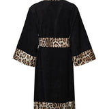 Accappatoio in cotone Leopard<BR/> TCF010 TCAGOUL002 DOLCE & GABBANA HOME 