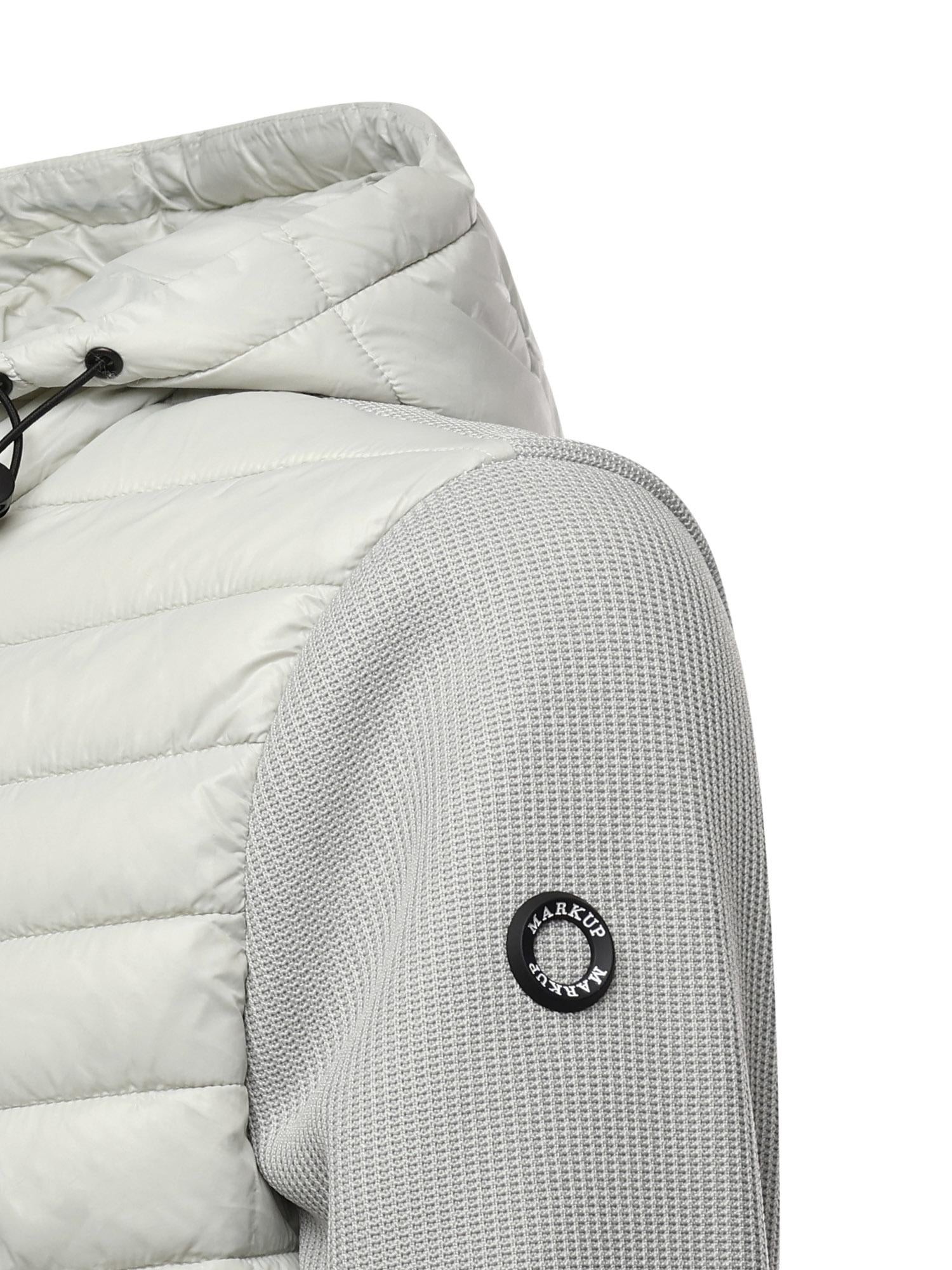 Giubbino con cappuccio e logo MK9940039 MASTICE MARKUP 