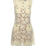 Mini abito in pizzo RS26217S Y SELF-PORTRAIT 