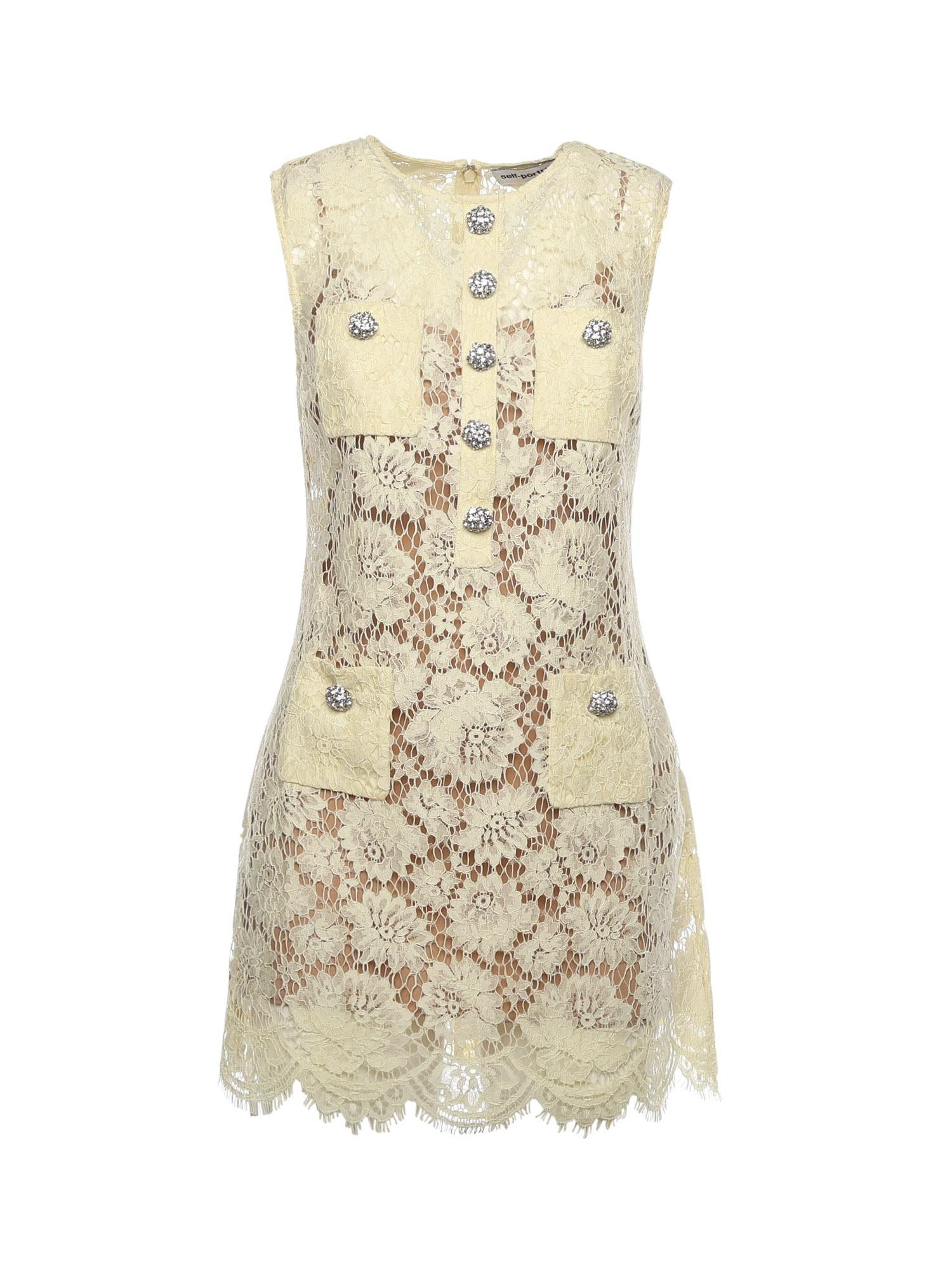 Mini abito in pizzo RS26217S Y SELF-PORTRAIT 