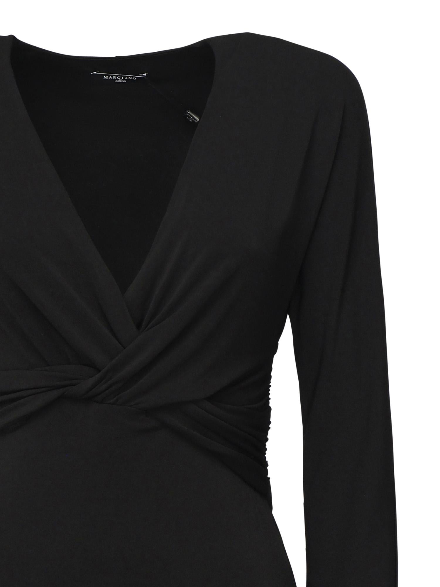 Abito midi Matilde 5YGK35 6257AJBLK MARCIANO BY GUESS 