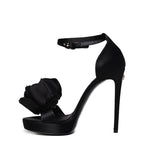 Sandali con plateau in raso CR1622 AR5728B956 DOLCE & GABBANA 