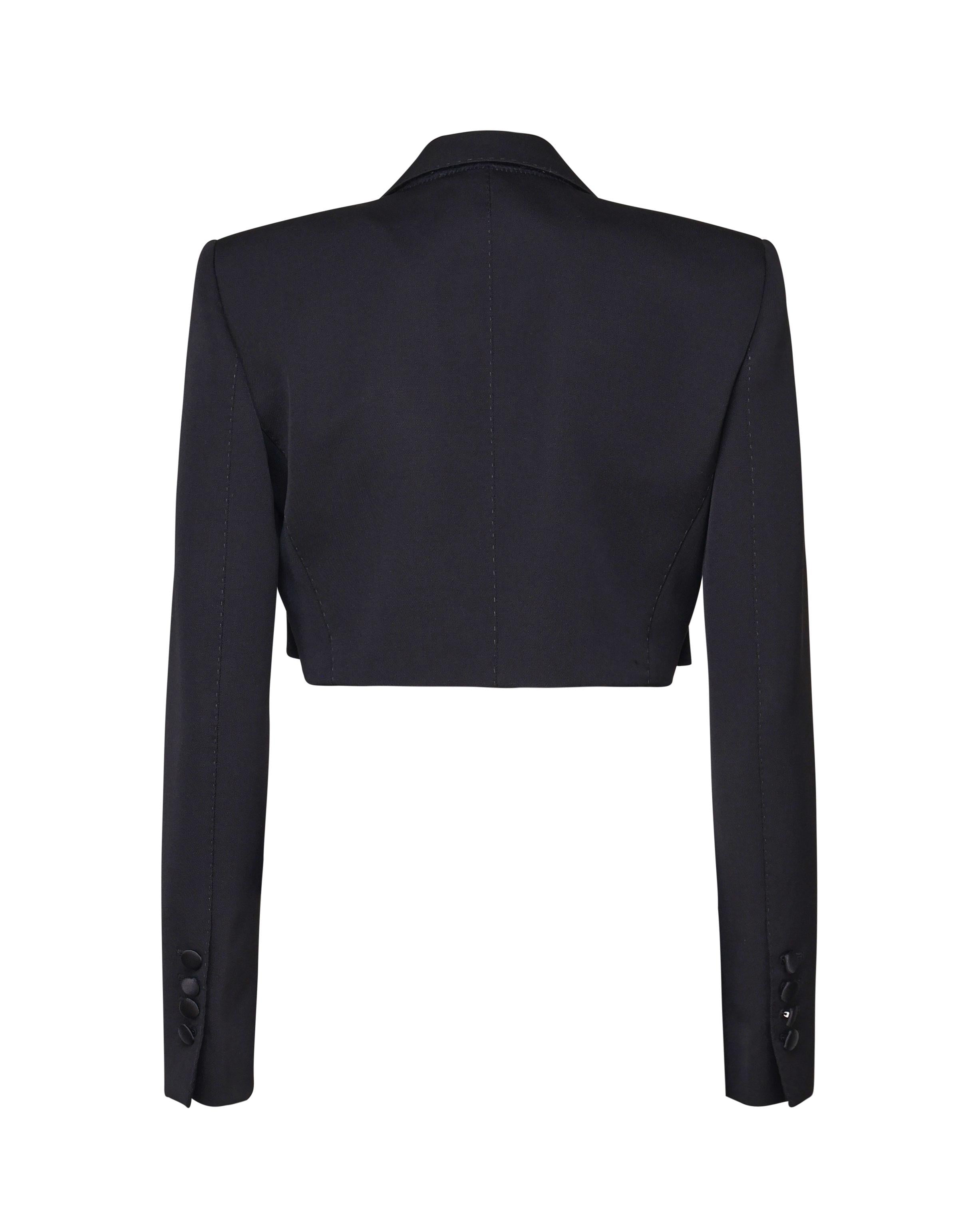 Spencer tuxedo in gabardina di lana F296YT FU21EN0000 DOLCE & GABBANA 
