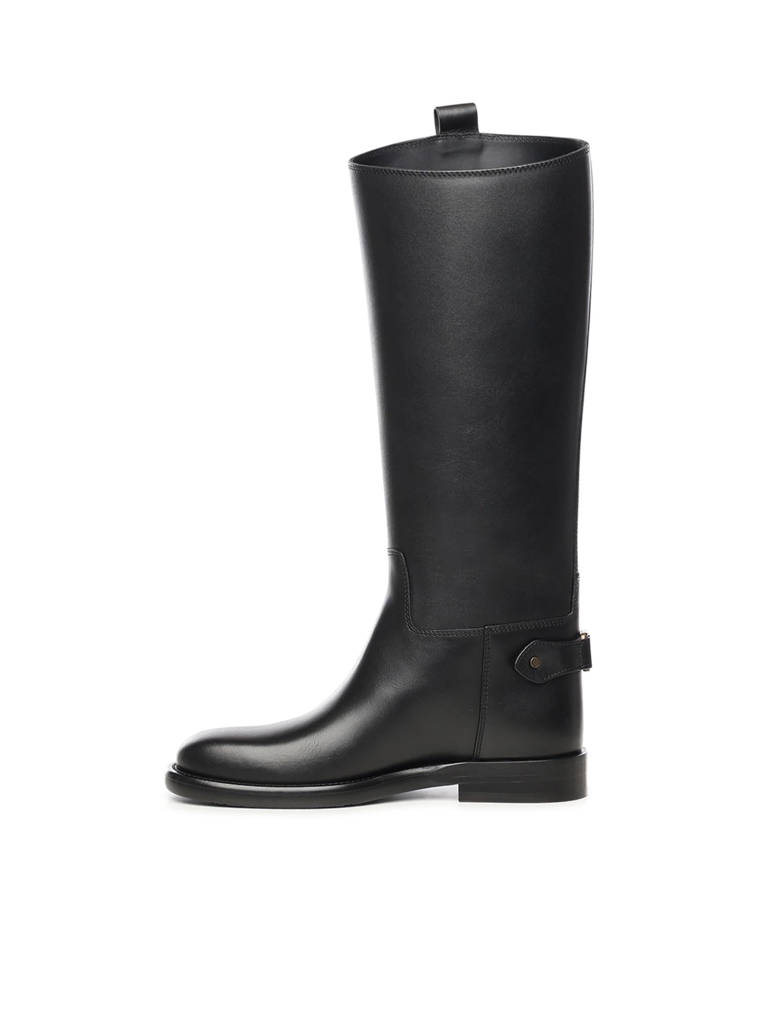 Stivali Cavalier in pelle 8114385 A1189 BURBERRY 