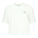 T-shirt cropped con logo <BR/> 8109055 B7078 BURBERRY 