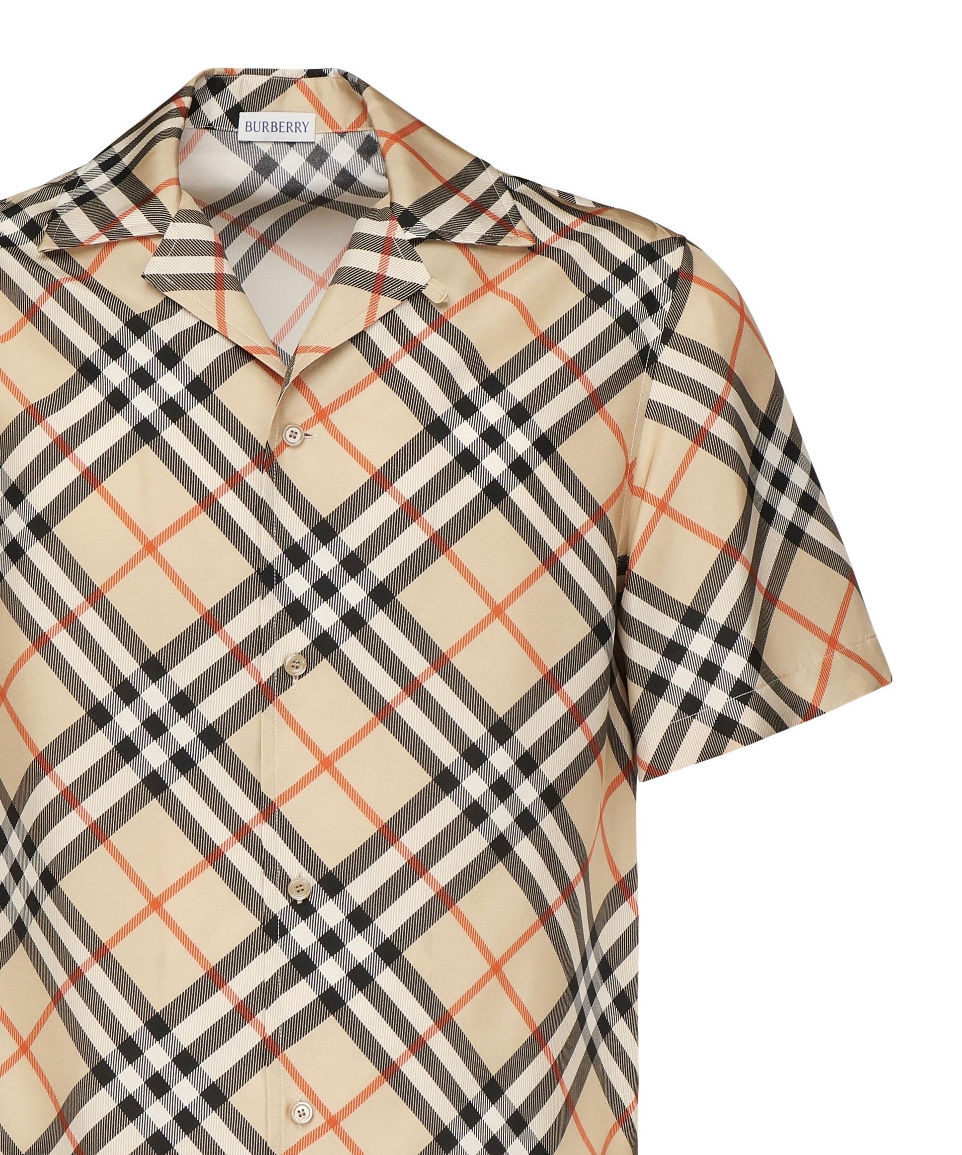 Camicia Check in seta 8091202 B9368 BURBERRY 