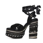 Sandali Chelsea Scarf Platform 4352405609 BLACK KURT GEIGER 
