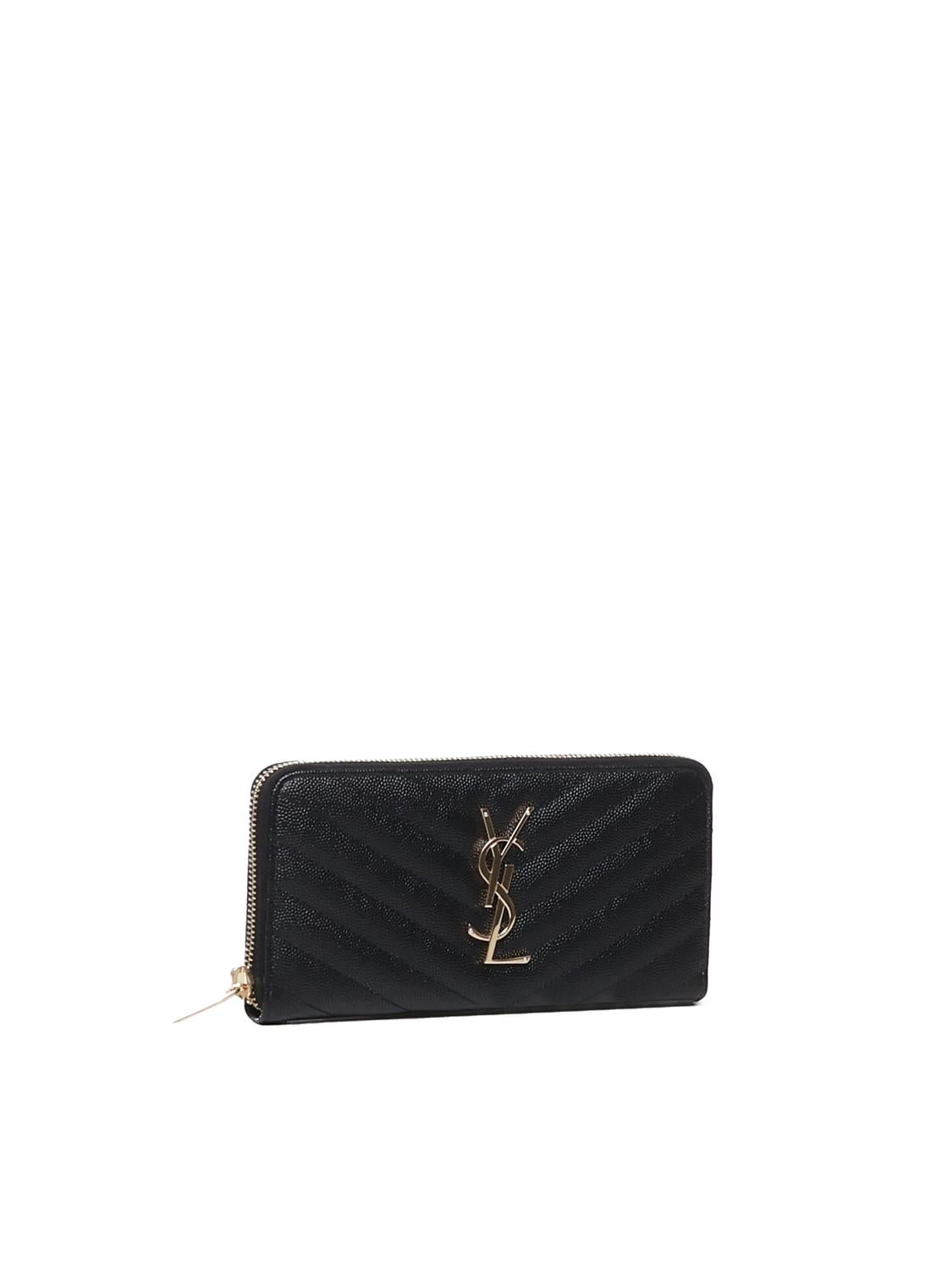 Portafogli Cassandre matelassé<BR/> 358094 BOW011000 SAINT LAURENT 