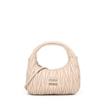 Borsa hobo Wander in nappa matelassé 5BC125 AN88F0236 MIU MIU 
